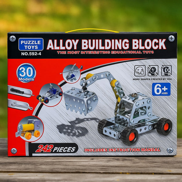 242 Pcs Alloy Construction Truck Creative Building Play Set
