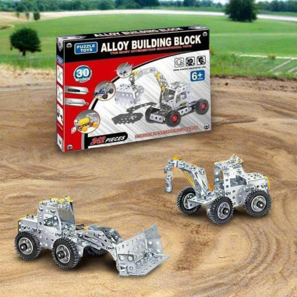 242 Pcs Alloy Construction Truck Creative Building Play Set