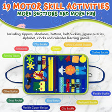 Kids Montessori Busy Book Early Educational Activity Play Set
