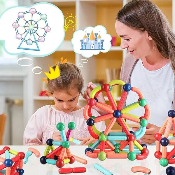 Magnetic Building Blocks Educational STEM Learning Toy Set