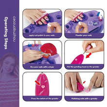 Girls Manicure Grinding Nails Kit with Nail Tools