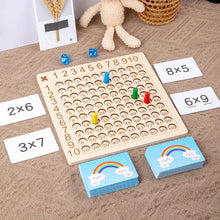 Kids Wooden Multiplication Educational Math Activity Board