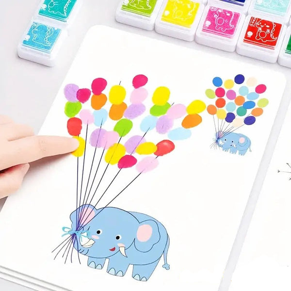 Creative Finger Colouring Doodling Art Activity Book for Kids
