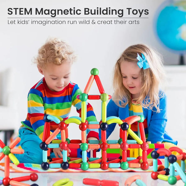 Magnetic Building Blocks Educational STEM Learning Toy Set
