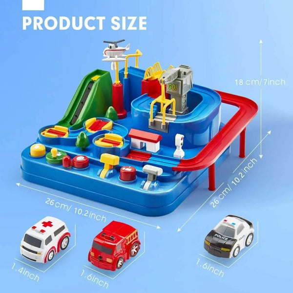 Car Adventure Toys City Rescue Toy Vehicle Playset