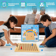 Kids Wooden Multiplication Educational Math Activity Board