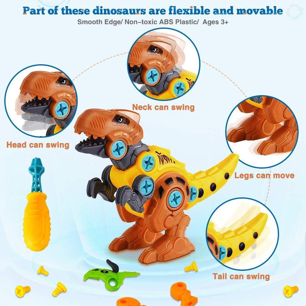 DIY Building Colourful Dinosaur Educational Toy Set for Kids