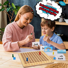 Kids Wooden Multiplication Educational Math Activity Board
