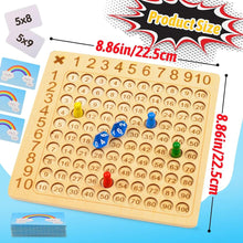 Kids Wooden Multiplication Educational Math Activity Board