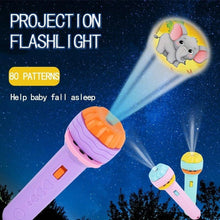 Cartoon Projector Torch Kids Interactive Storytelling Flashlight