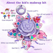 Girls 2 in 1 Combo  Makeup Set Fun Cosmetic Box
