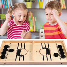 Sling Puck Fast Sling Wooden Tabletop Game Playset