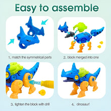 DIY Building Colourful Dinosaur Educational Toy Set for Kids