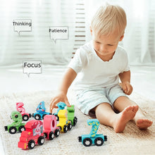 Wooden Digital Number Train Educational Toy Set for Kids