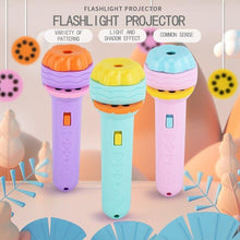Cartoon Projector Torch Kids Interactive Storytelling Flashlight