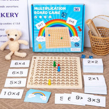Kids Wooden Multiplication Educational Math Activity Board