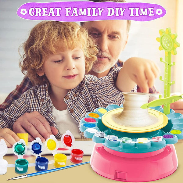DIY Pottery Wheel Craft Set for Kids Art