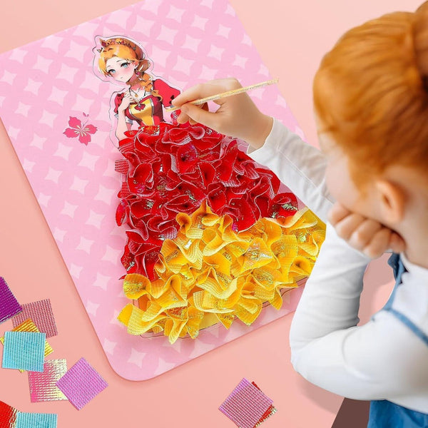 DIY Princess Dress Poke Art Kit for Kids