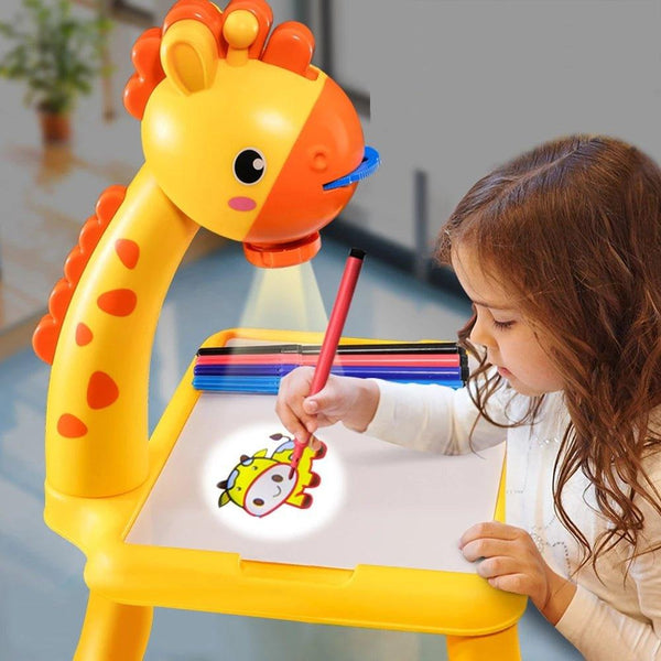 Kids Giraffe Drawing Projector Board Educational Art Set