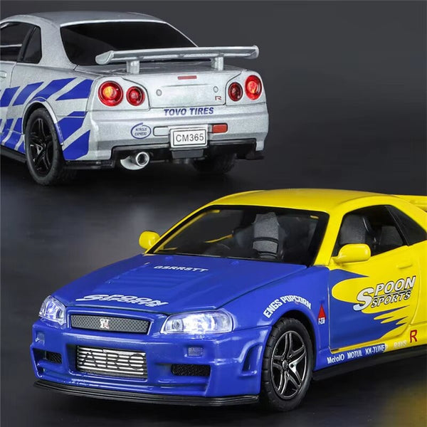 Nissan GTR R34 Skyline Die Cast 1:32 Scale Model
