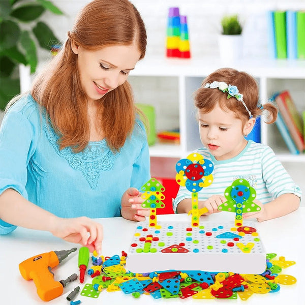 Creative Drilling Toy Screwdriver Tool Playset for Kids