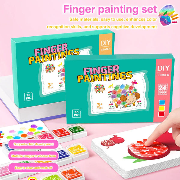 Creative Finger Colouring Doodling Art Activity Book for Kids