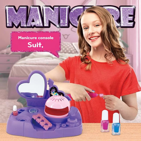 Girls Manicure Grinding Nails Kit with Nail Tools