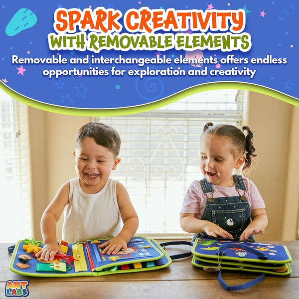 Kids Montessori Busy Book Early Educational Activity Play Set